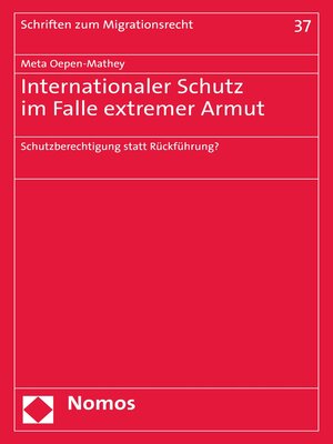 cover image of Internationaler Schutz im Falle extremer Armut